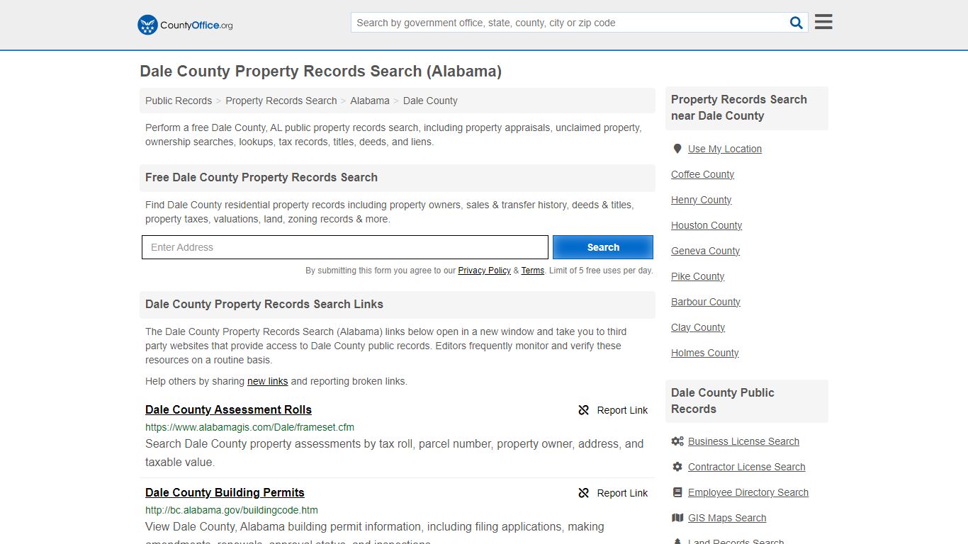 Dale County Property Records Search (Alabama) - County Office